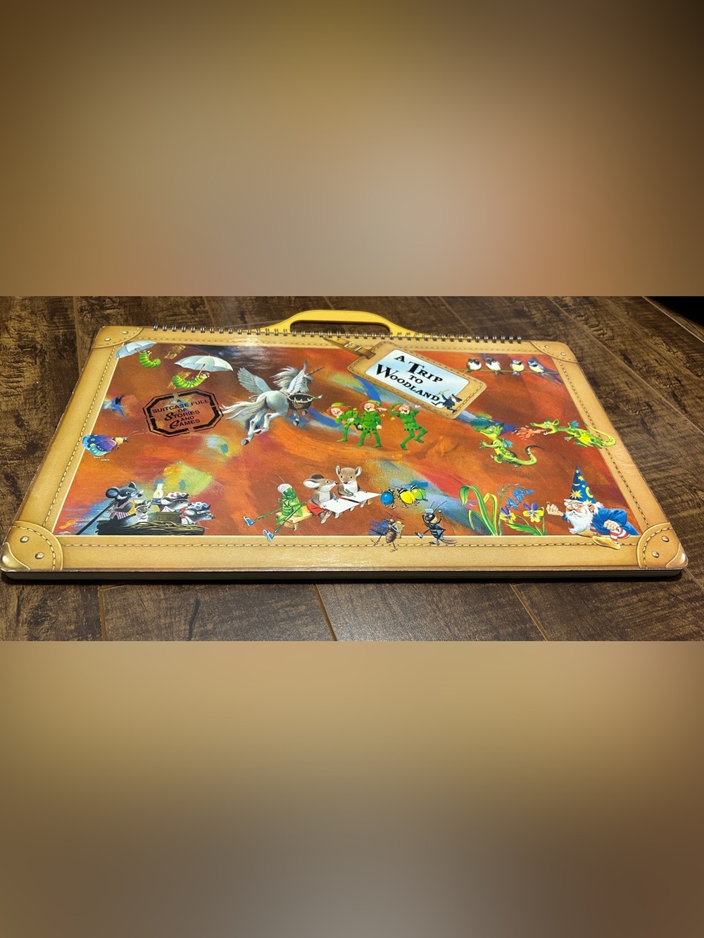 Mint 1991 vintage A Trip to Woodland: a suitcase full of stories and games book